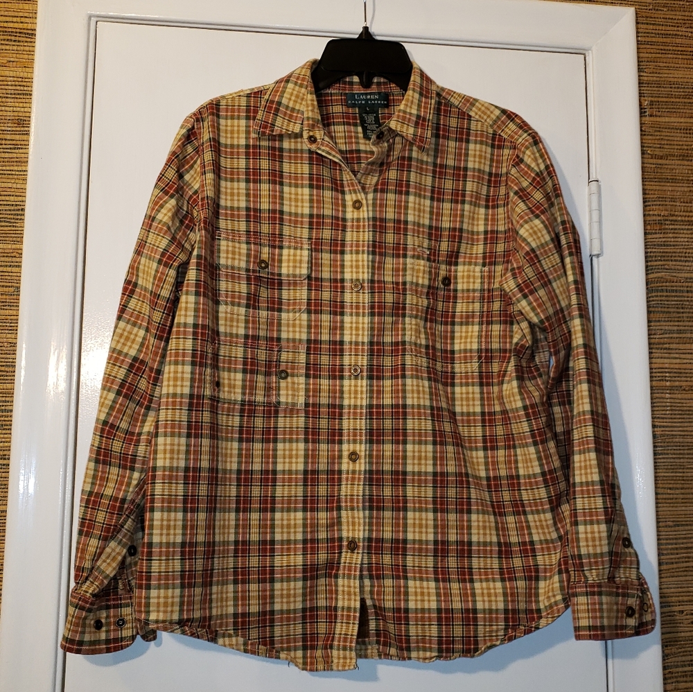 Ralph Lauren Womens Large Long Sleeve On